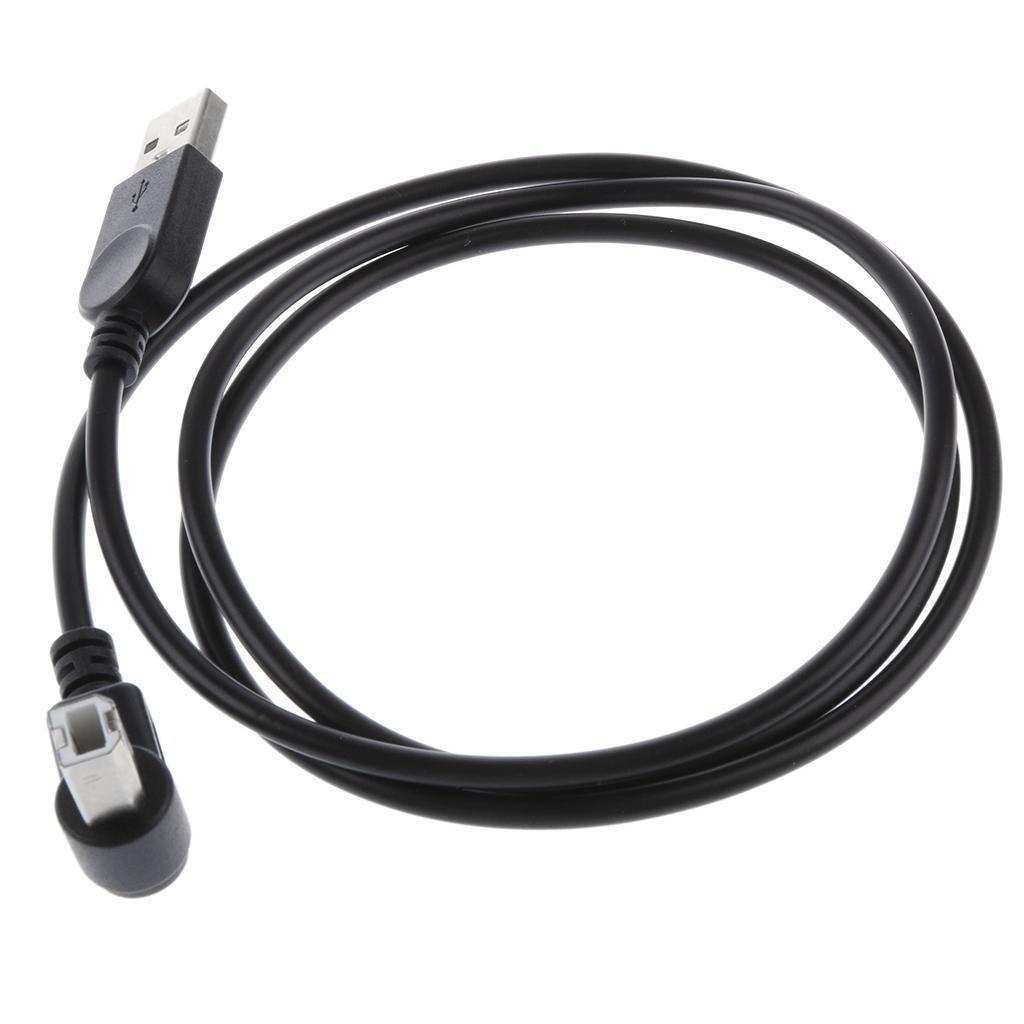 USB2.0 Male to Type B 90Degree Angle Extension Adapter Cable Right+Up Angle