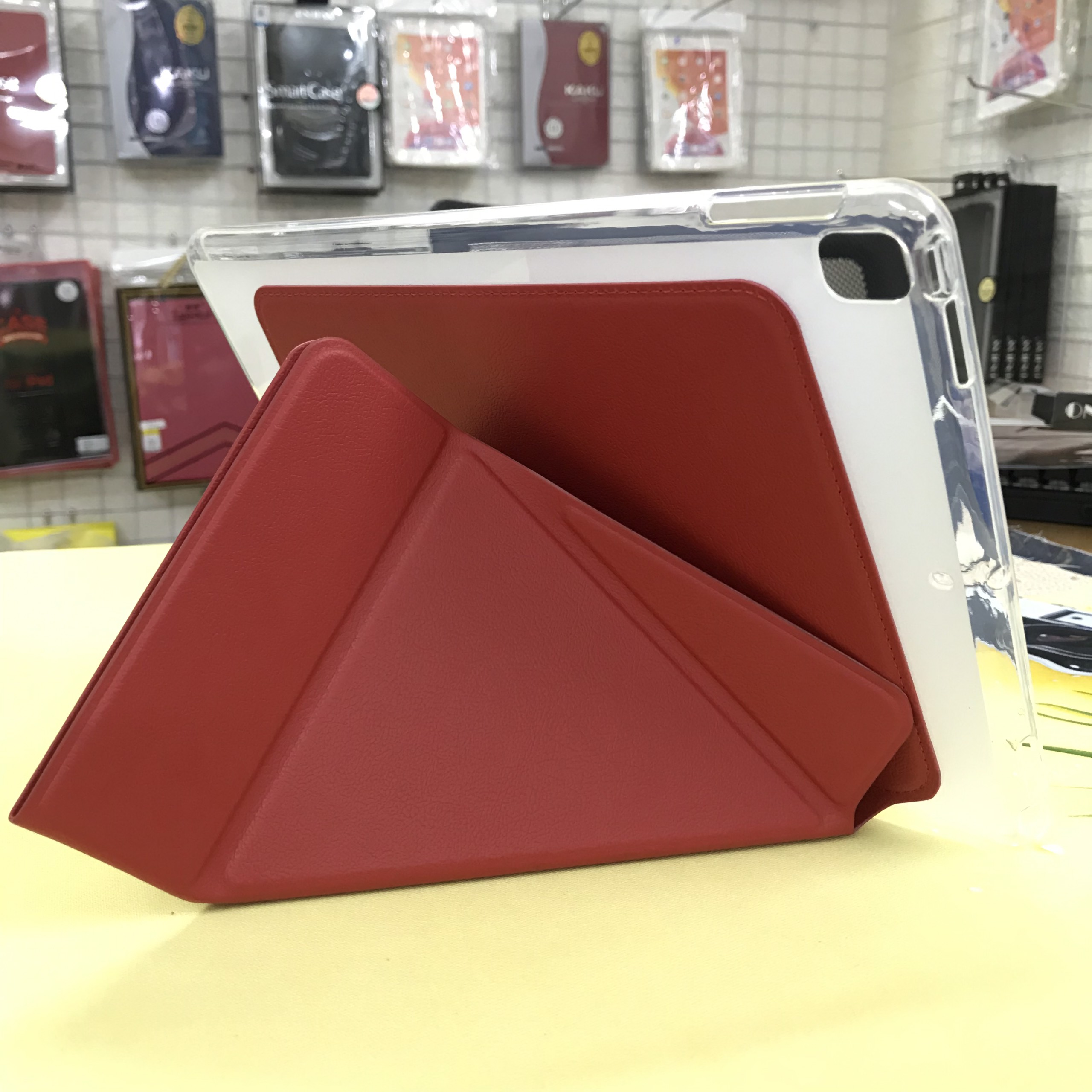 Bao Da Chống Sốc Dành Cho iPad Pro 12.9 inch 2021 M1 Chính Hãng Onjess Gấp Chữ Y Dựng Đứng Và Ngang Tiện Lợi - Hàng Chính Hãng