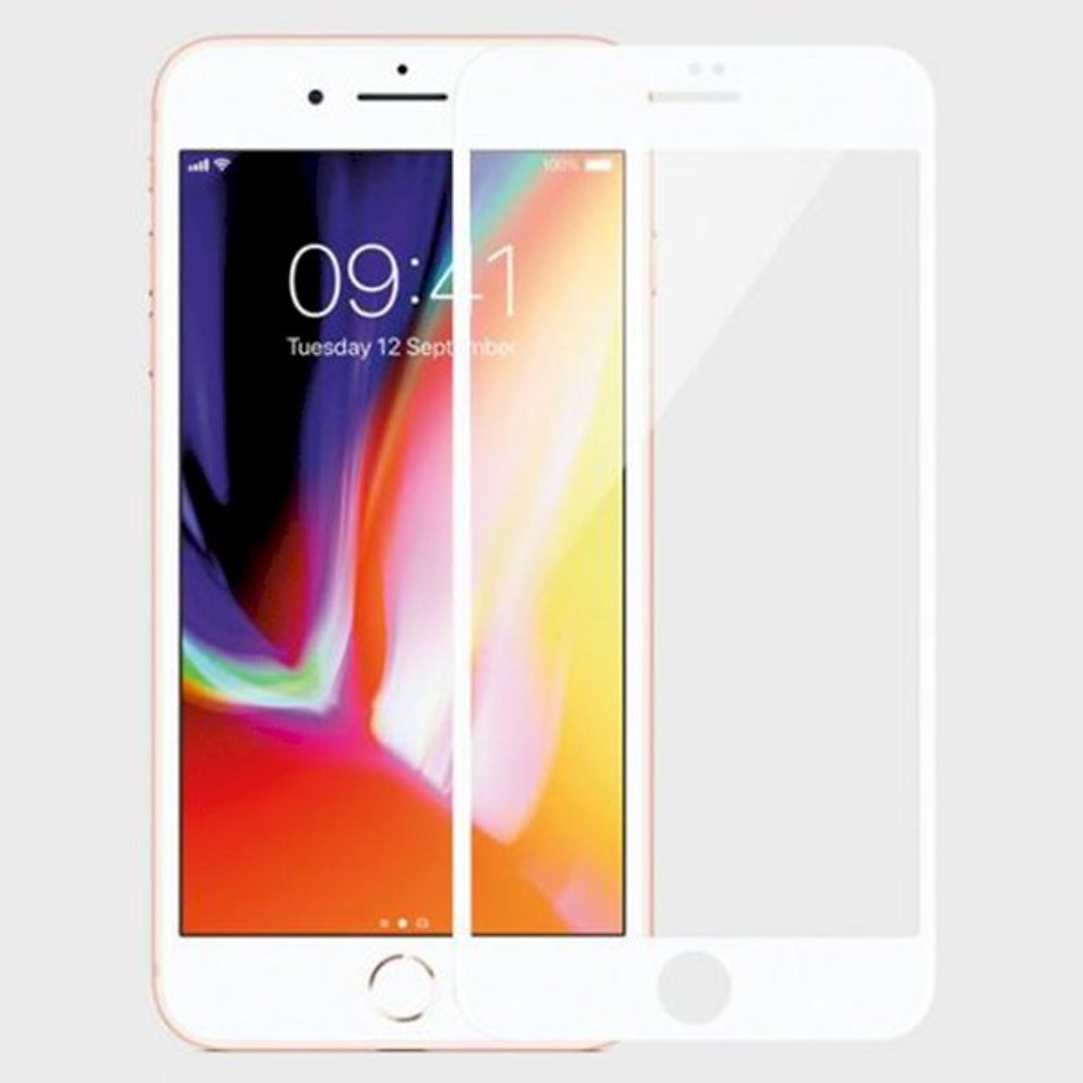 Kính Cường Lực Mipow Kingbull 3D IPhone 7 Plus/ 8 Plus (Trắng) - Chính Hãng Phân Phối - Trắng