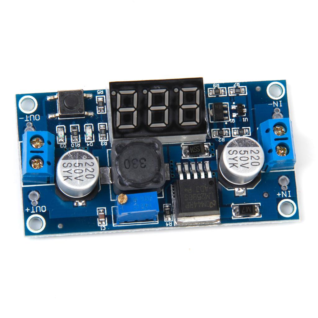 Adjustable Step-down DC-DC Power Module with Voltmeter Display