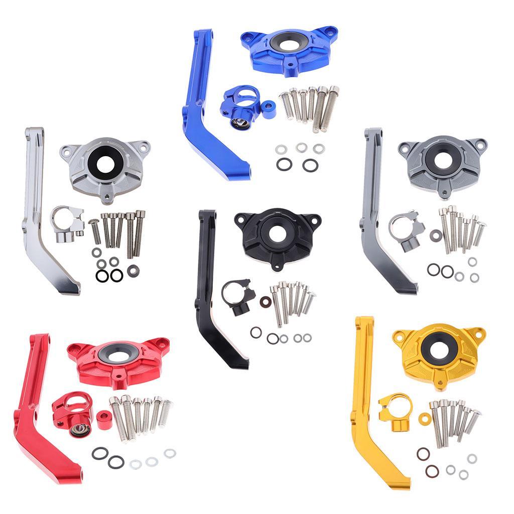 Aluminum Steering Damper Stabilizer, Steering Damper with Mounting Bracket Kit for Kawasaki Z1000 2014-2016