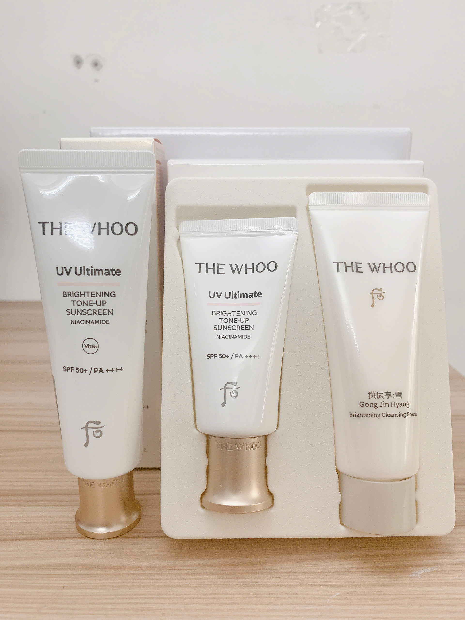 [Mẫu mới] Sữa chống nắng nâng tông The Whoo UV ULT TONE-UP SUN SPECIAL SET