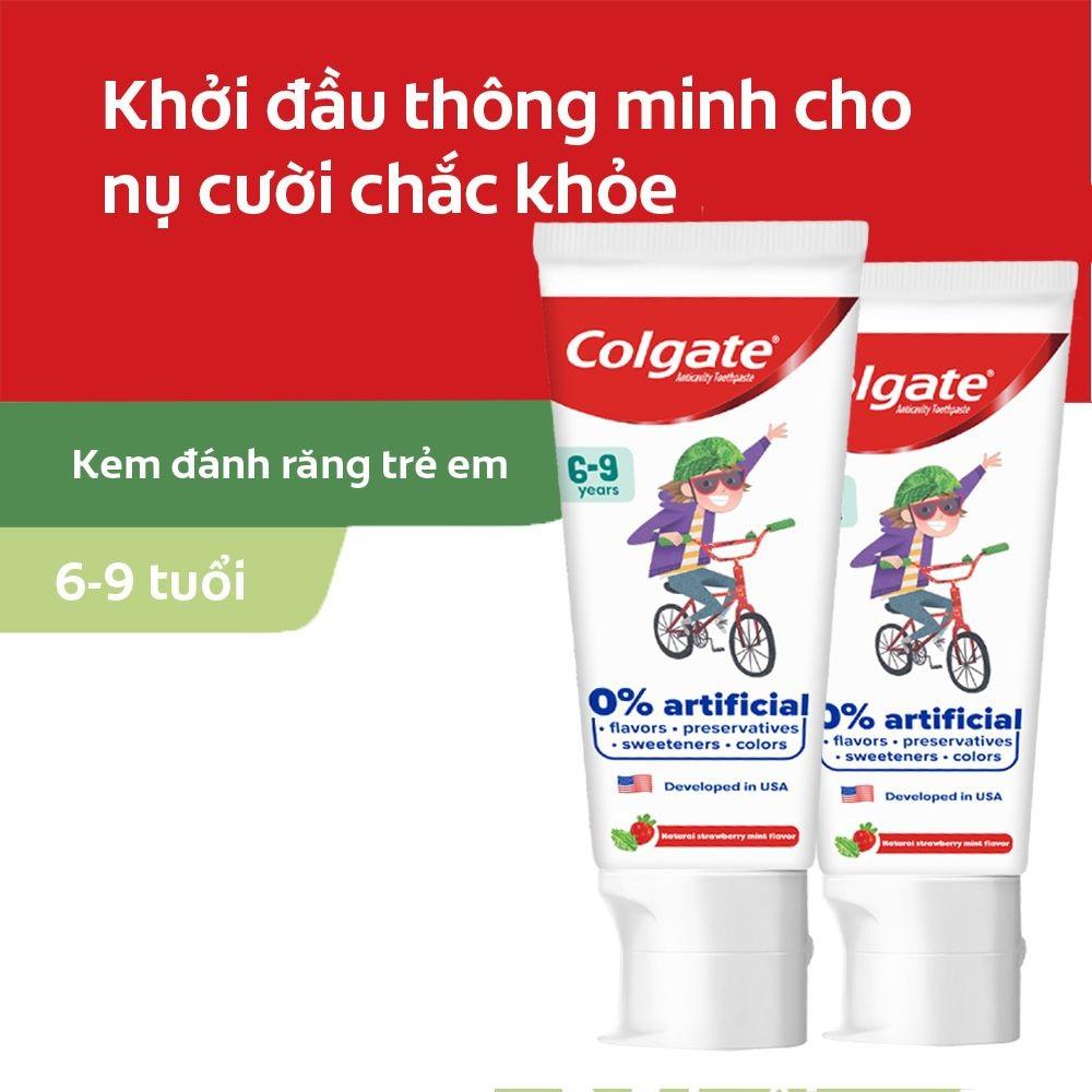 Bộ 2 Kem đánh răng trẻ em Colgate Kid Free From 6-9 80g/tuýp