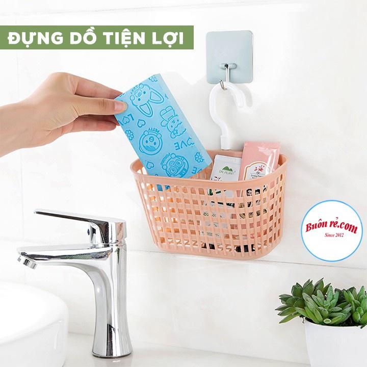 XẢ SỐC Rổ nhựa đựng đồ dùng nhà bếp, nhà tắm có móc treo tiện lợi nhựa Việt Nhật 01441
