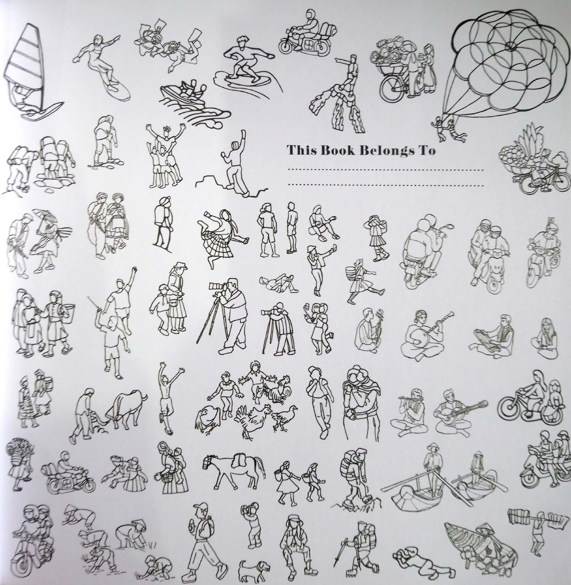 Wonderful Vietnam Coloring Book