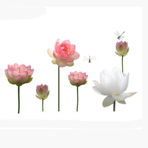DECAL DÁN TƯỜNG SEN HỒNG TRẮNG TO - HP434