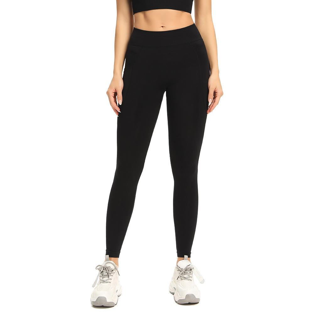 Liền Mạch Thảm Tập Yoga Kèm Túi Nữ Quần Legging Tập Yoga Thể Dục Chạy Leggin Cao Cấp Co Giãn Tập Gym Quần Legging Ôm Tập Luyện Quần