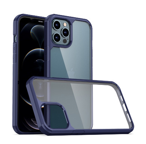 Ốp Lưng Chống Sốc Lưng Trong Phong Cách Mới Dành Cho Iphone 11 12 13 11 Pro 12 Pro 13 Pro 11 Pro Max 12 Pro Max 13 Pro Max 12 Mini 13 Mini - Hàng Chính Hãng - Xanh Dương - Iphone 12 Pro