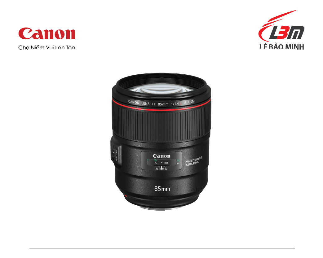 Ống kính Canon EF 85mm f/1.4L IS USM - Hàng Chính Hãng