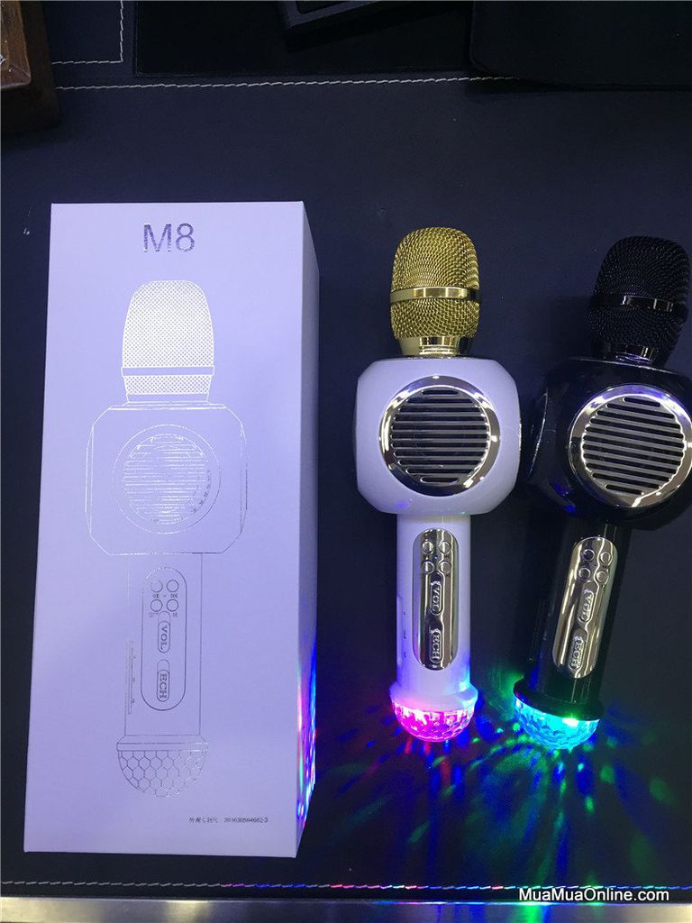 Mic hát karaoke M8 (màu ngẫu nhiên)