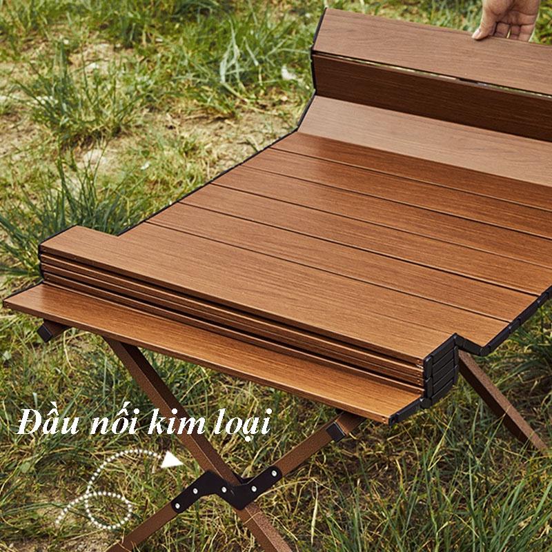 Bàn Nhôm Cuộn Cắm Trại Dã Ngoại Gấp Gọn - Bàn Gấp Dã Ngoại Du Lịch Bằng Nhôm Tiện Lợi Kích Thước 120x60x45cm