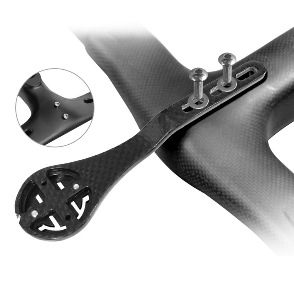 Giá đỡ máy tính xe đạp bằng sợi carbon Đi kèm với 3 bộ điều hợp bằng nhựa Thích hợp cho tay lái cong của xe đạp