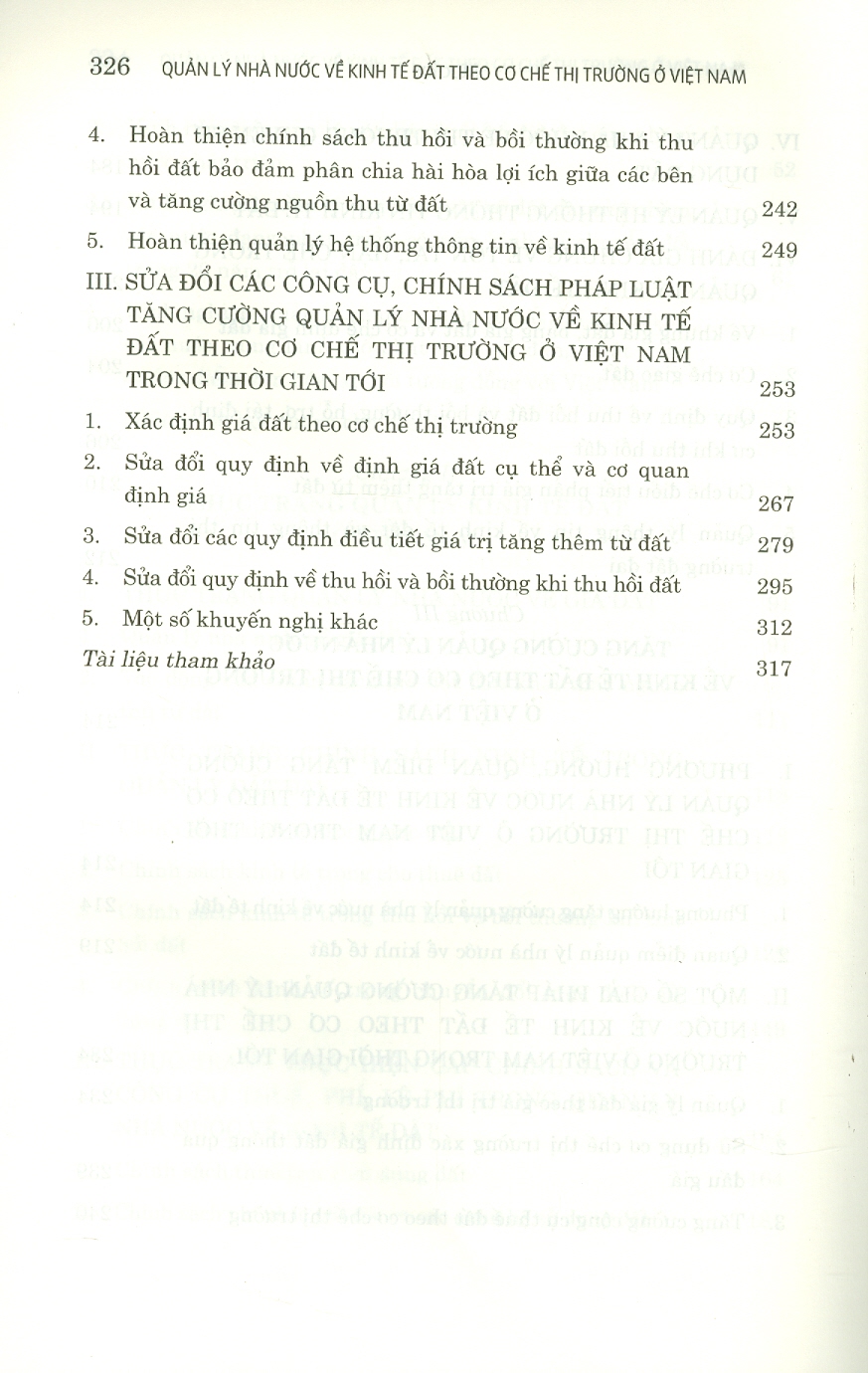 Quản Lý Nhà Nước Về Kinh Tế Đất Theo Cơ Chế Thị Trường Ở Việt Nam (Sách chuyên khảo)