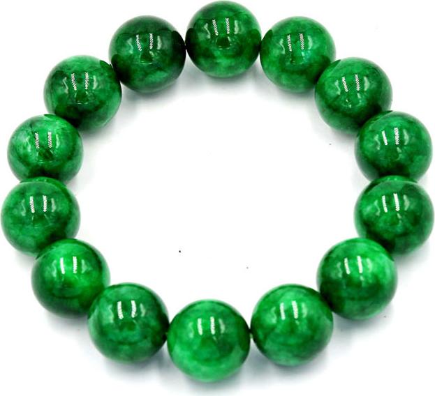 Vòng đeo tay chuỗi hạt đá cẩm thạch Đông ninh 16 ly 14 hạt