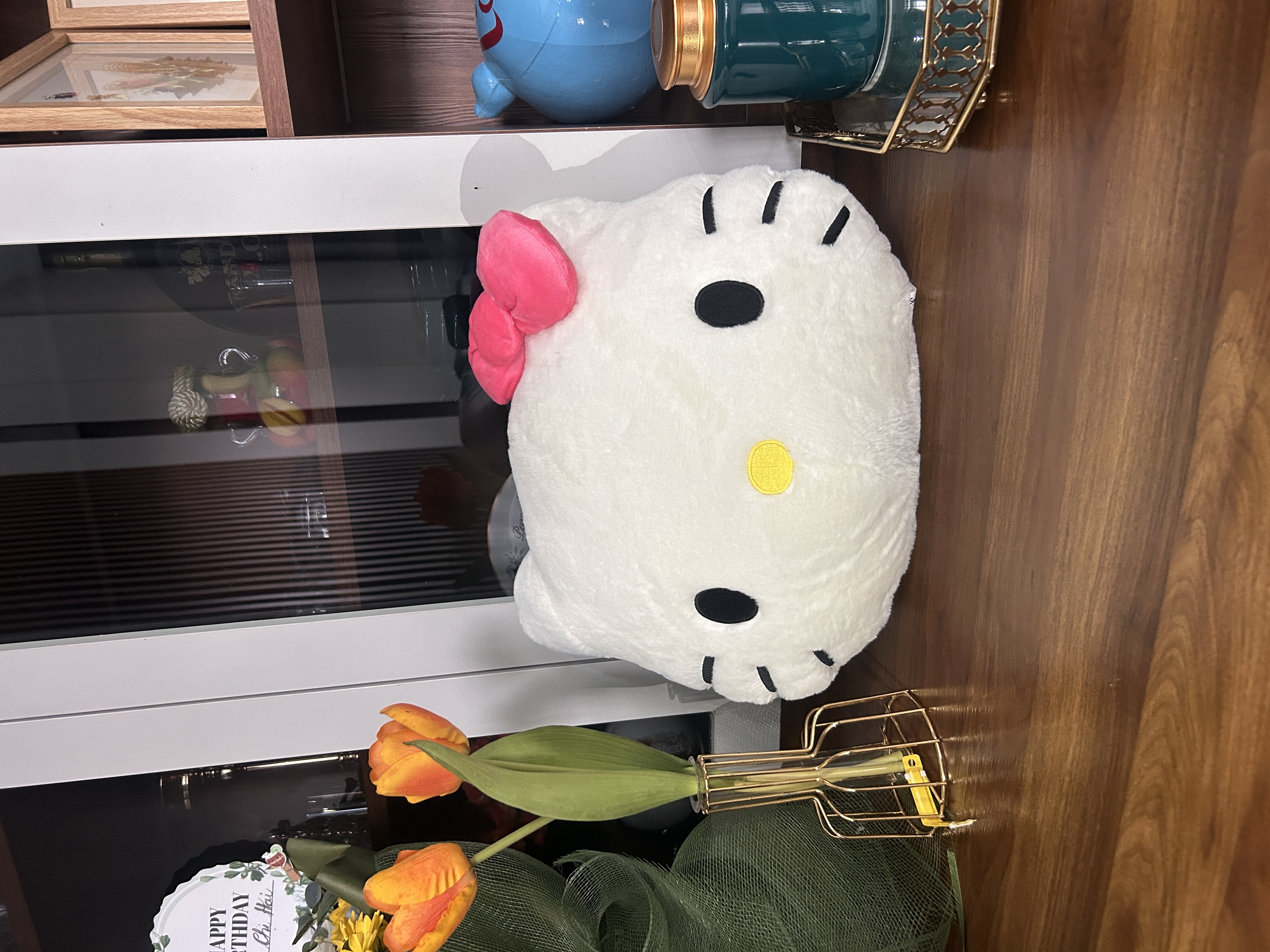 Gối Mặt dành cho Hello Kitty Cao Cấp, Gối Ôm Sofa Nhỏ Gọn, Quà Tặng Đáng Yêu - Sản phẩm chính hãng, Phân phối bởi Teenbox