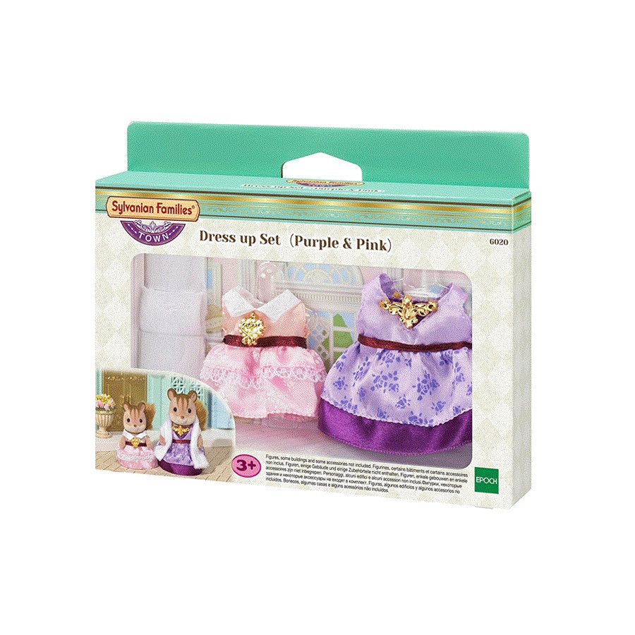 Đồ chơi nhập vai Dress up Set (Purple &amp; Pink) Epoch Sylvanian Families