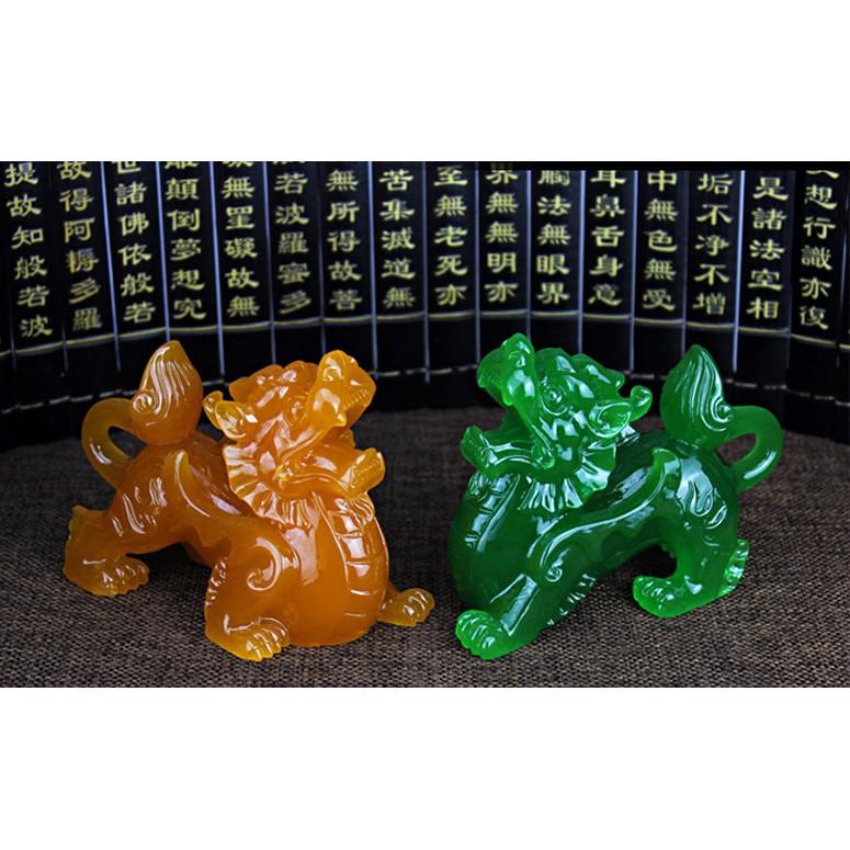 Tỳ hưu để taplo, trang trí bàn làm việc hút tài lộc