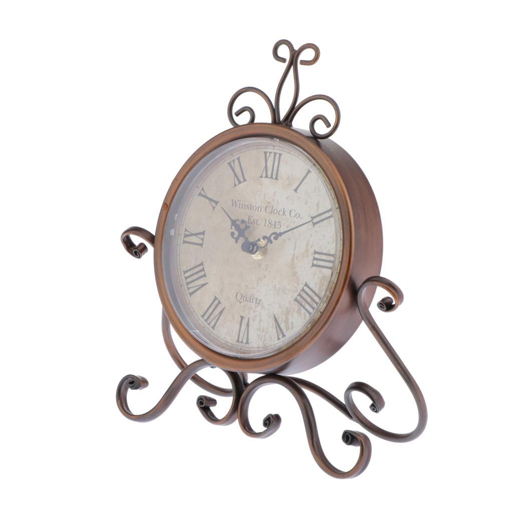 Alarm Clock  Glass Lens Desk Bedside Clock Small Easy Read   Clock