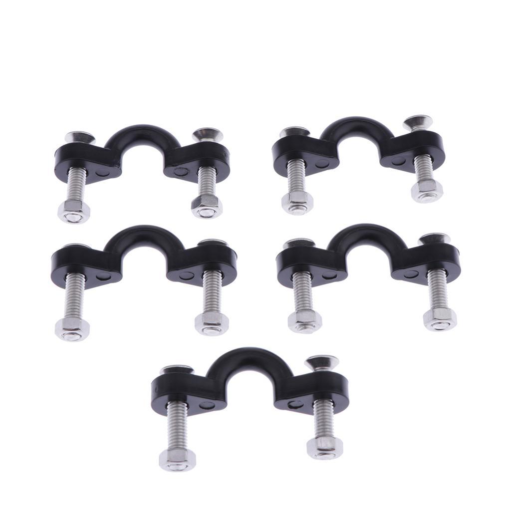 5 Pack Buckle Set Kayaking Surfing Canoe Boat Pad Eyes With Screws