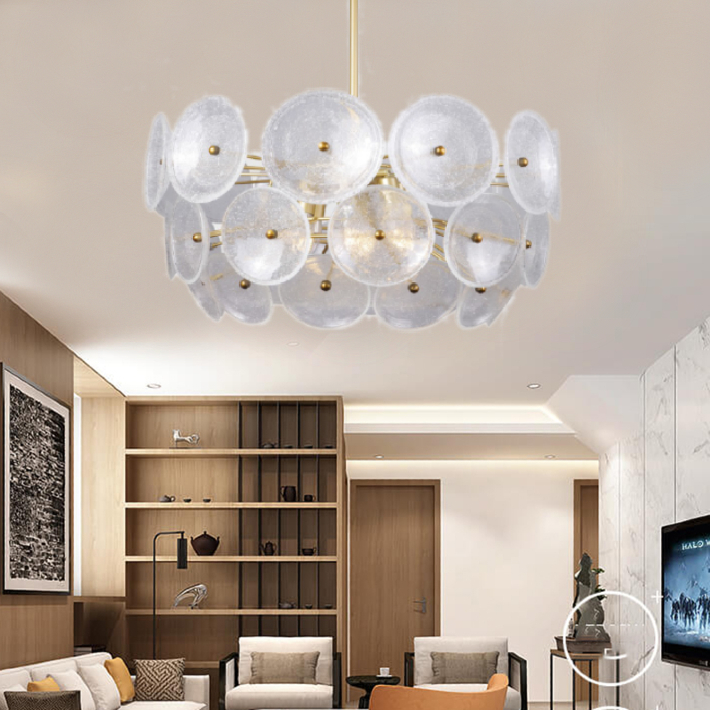 Đèn chùm pha lê cao cấp thiết kế sang trọng trang trí phòng khách, nhà hàng, khách sạn, quán cafe DY3118