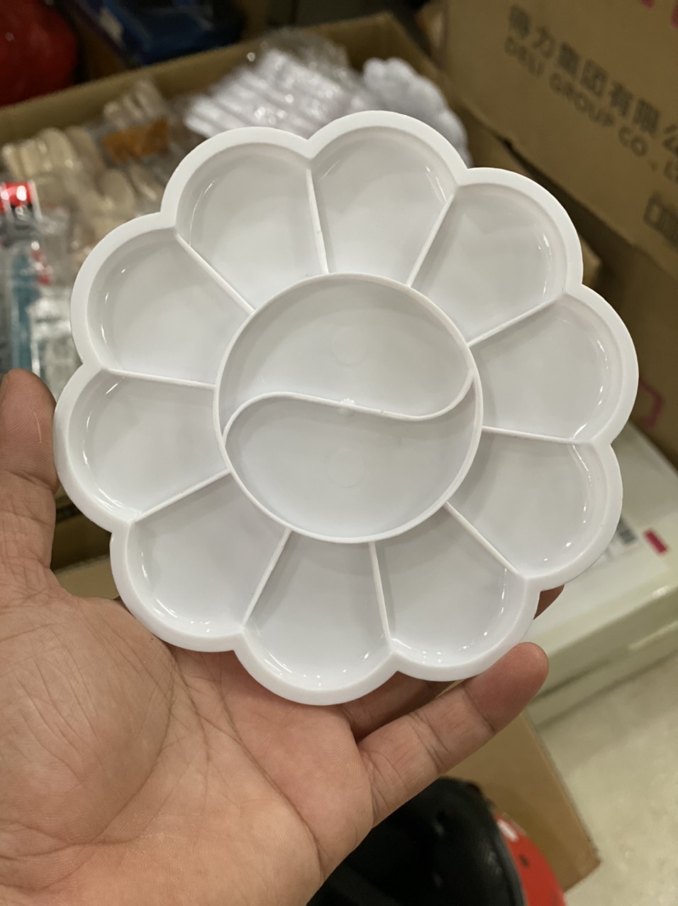 Khay pha màu lalunavn, họa cụ vẽ , khay màu nước - B55