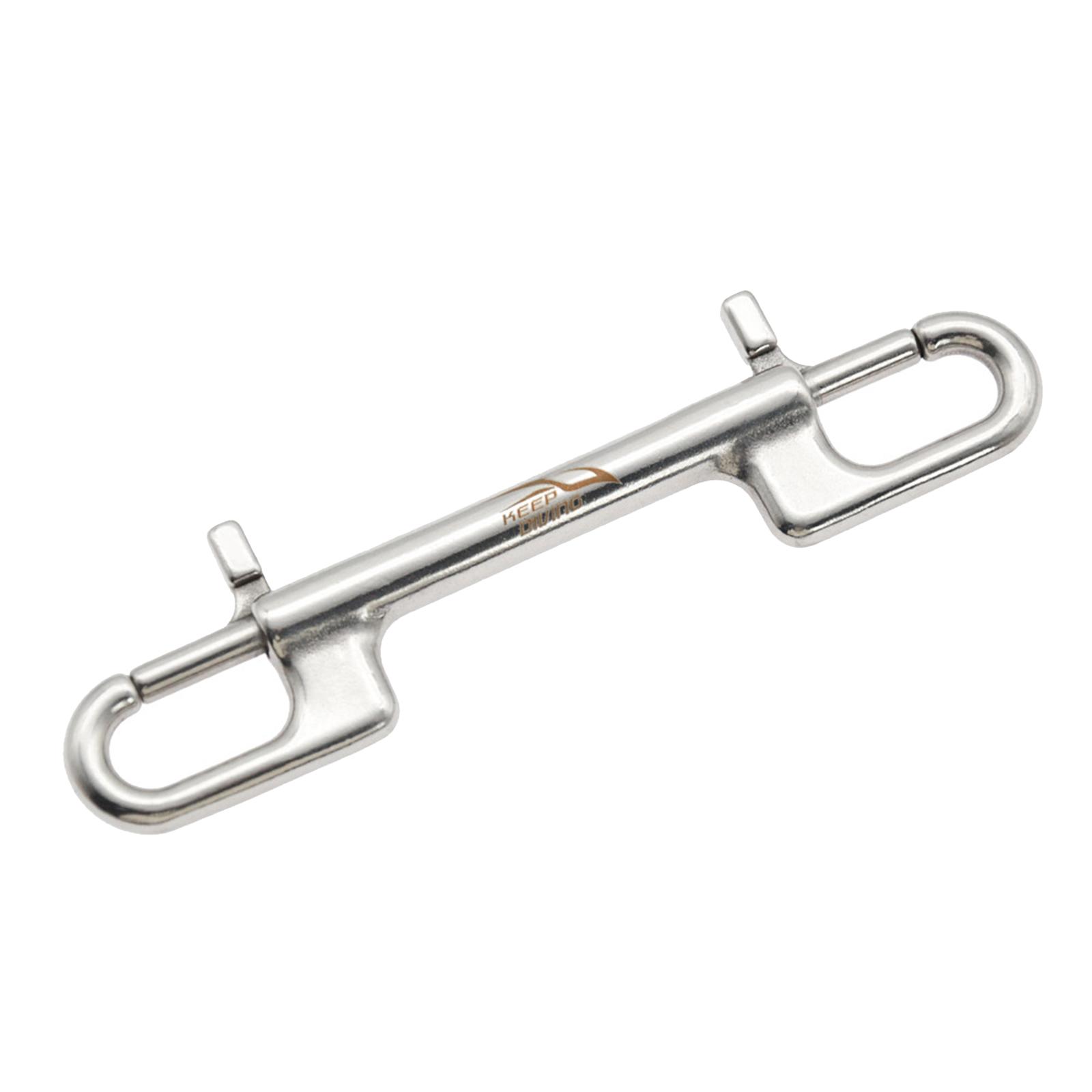 4xStainless Steel Swivel Snap Hook Clip Scuba Diving 12.2cm Double Ended