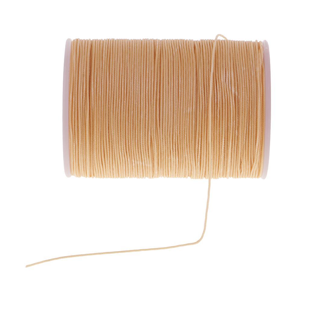 10x 130 Meters 0.5mm Round Polyester Waxed Thread Sewing Stitching