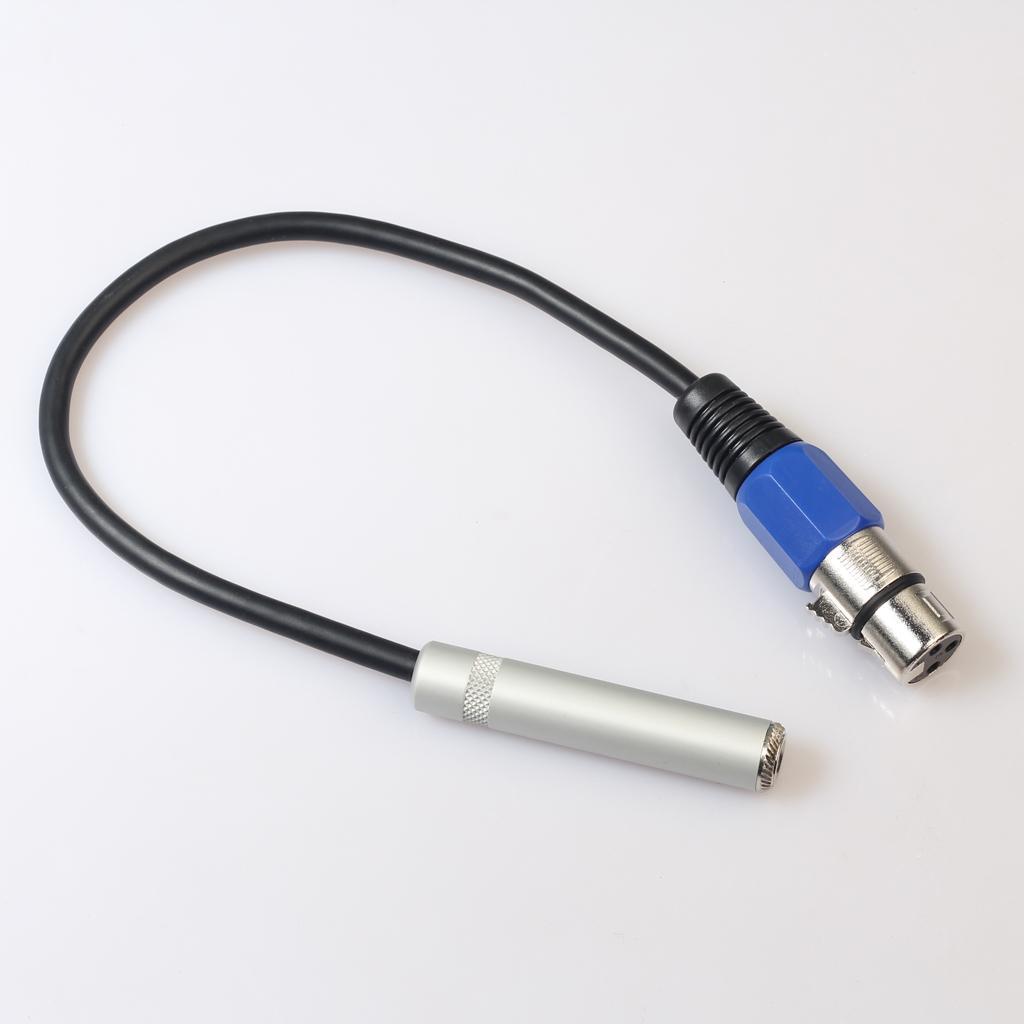 2 x Balanced 3-Pin XLR Male to 6.35mm Female /Male Stereo Audio Cable