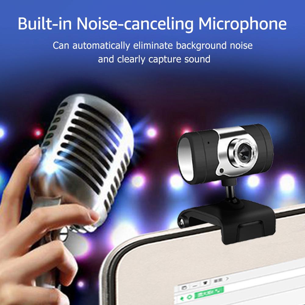 Webcam 480P USB Lấy nét,Micrô tích hợp để Phát trực tiếp cho Máy tính xách tay