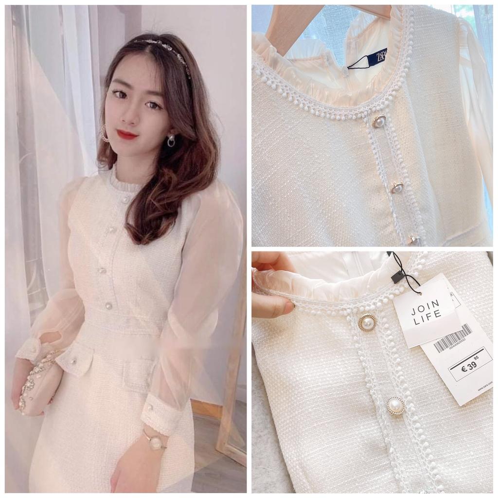 VÁY DẠ WEET 2 LỚP PHỐI TƠ CÚC NGỌC