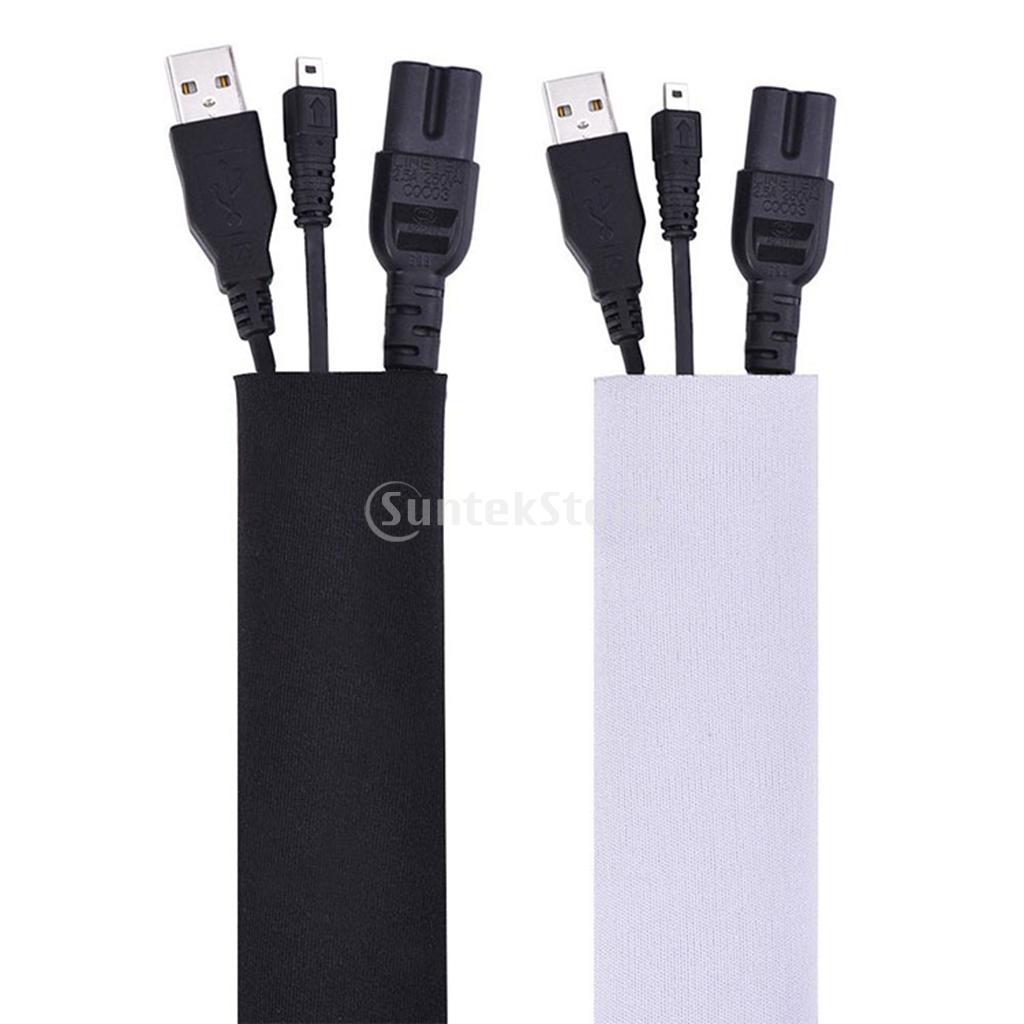 59inch Neoprene Cable Management Sleeves Organizer DIY