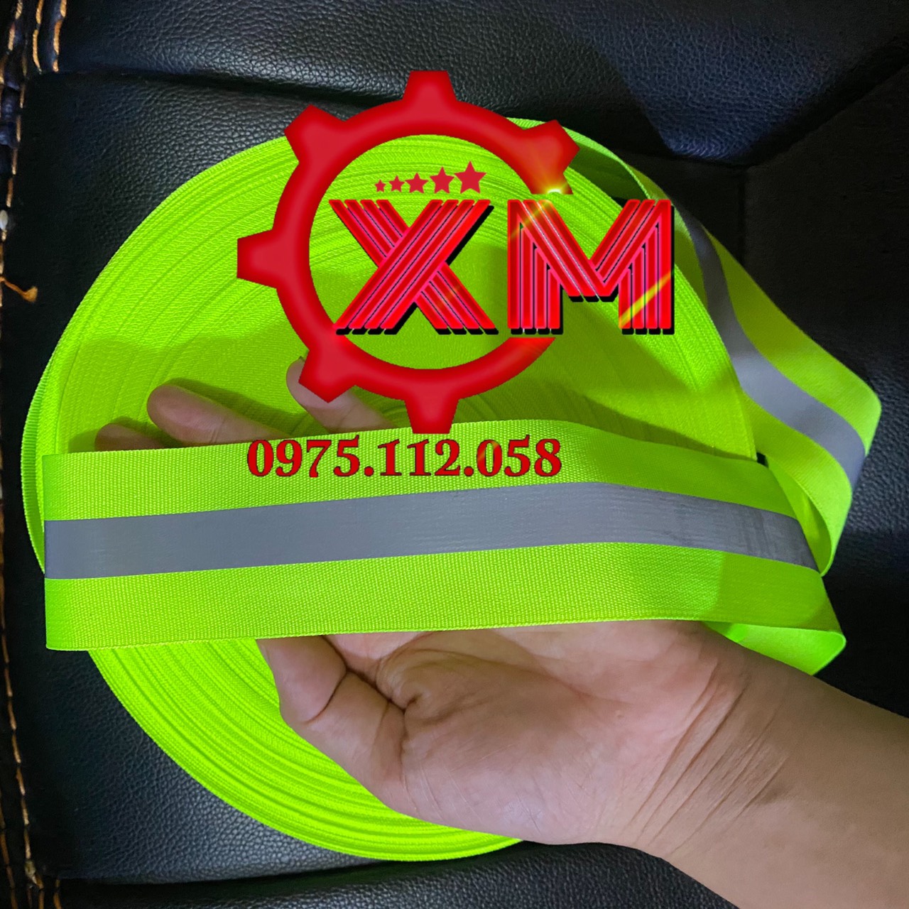 Cuộn dây phản quang vải bả 2,5cm dài 100 mét