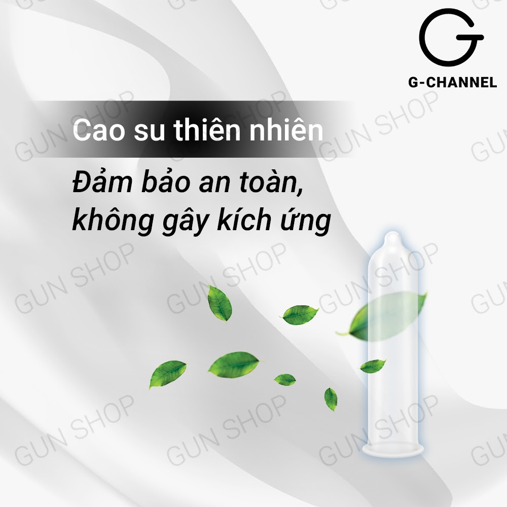 [Hộp 10 cái] Bao cao su Combo - Mỏng mịn, không mùi kèm 1 chiếc BCS Gun Super Thin