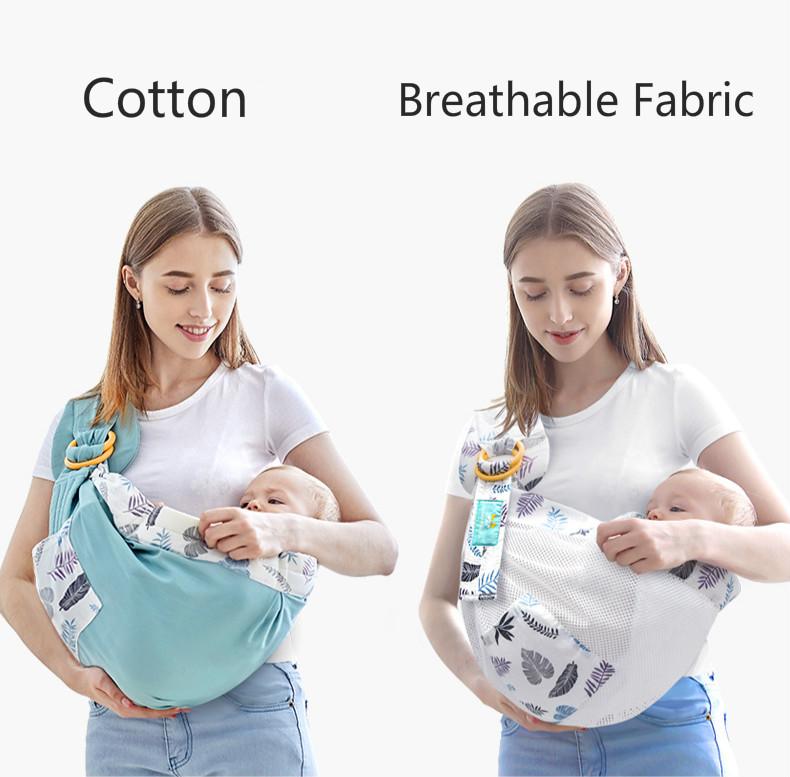 Cho Bé Mang Cotton Bọc Sling Tàu Sân Bay Sơ Sinh An Toàn Nhẫn Kerchief Em Bé Thoải Mái Trẻ Sơ Sinh Kangaroo Túi