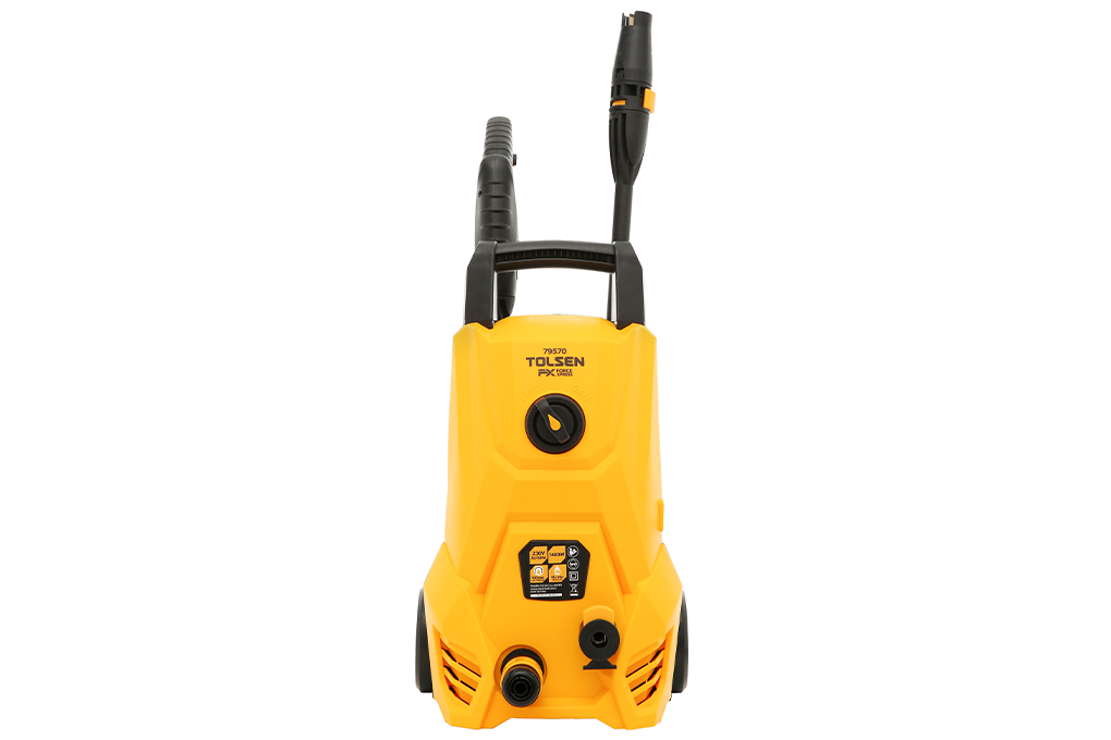 Máy phun xịt rửa xe áp lực cao TOLSEN 79570 1400W- Hàng chính hãng (Tặng kèm 5m dây cấp nước TOTAL THPH2001) - MÃ 79570B (GỒM 2 VÒI CAO ÁP 5M + 15M)
