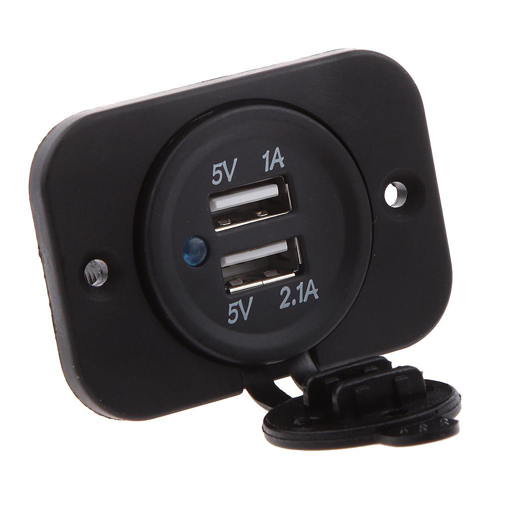 12V 2 Port Car Lighter Cigarette Multi Socket Charger Adapter LED Indicator