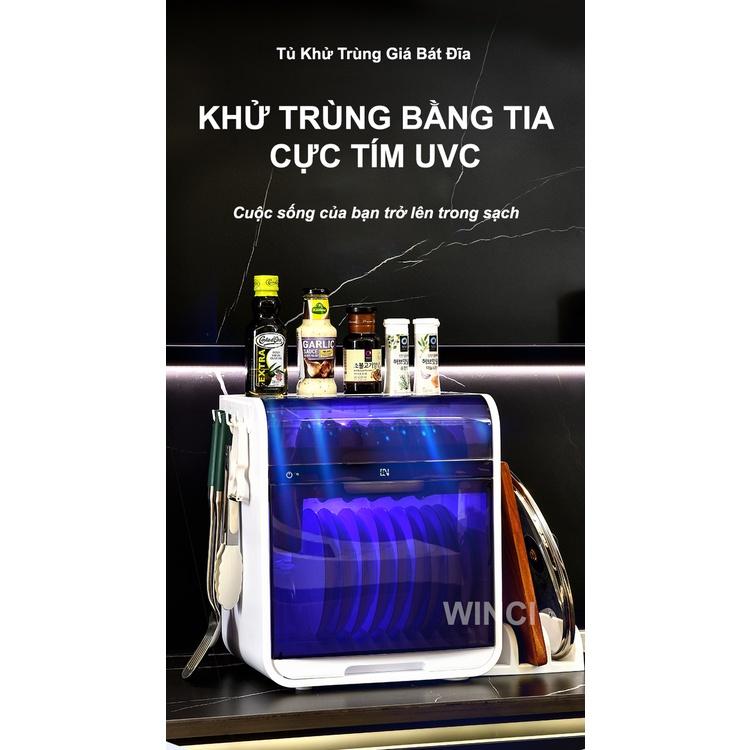 Máy Khử Trùng bát đĩa, bình sữa bằng tia UV Winci,Win-K8, Hàng Chính Hãng.