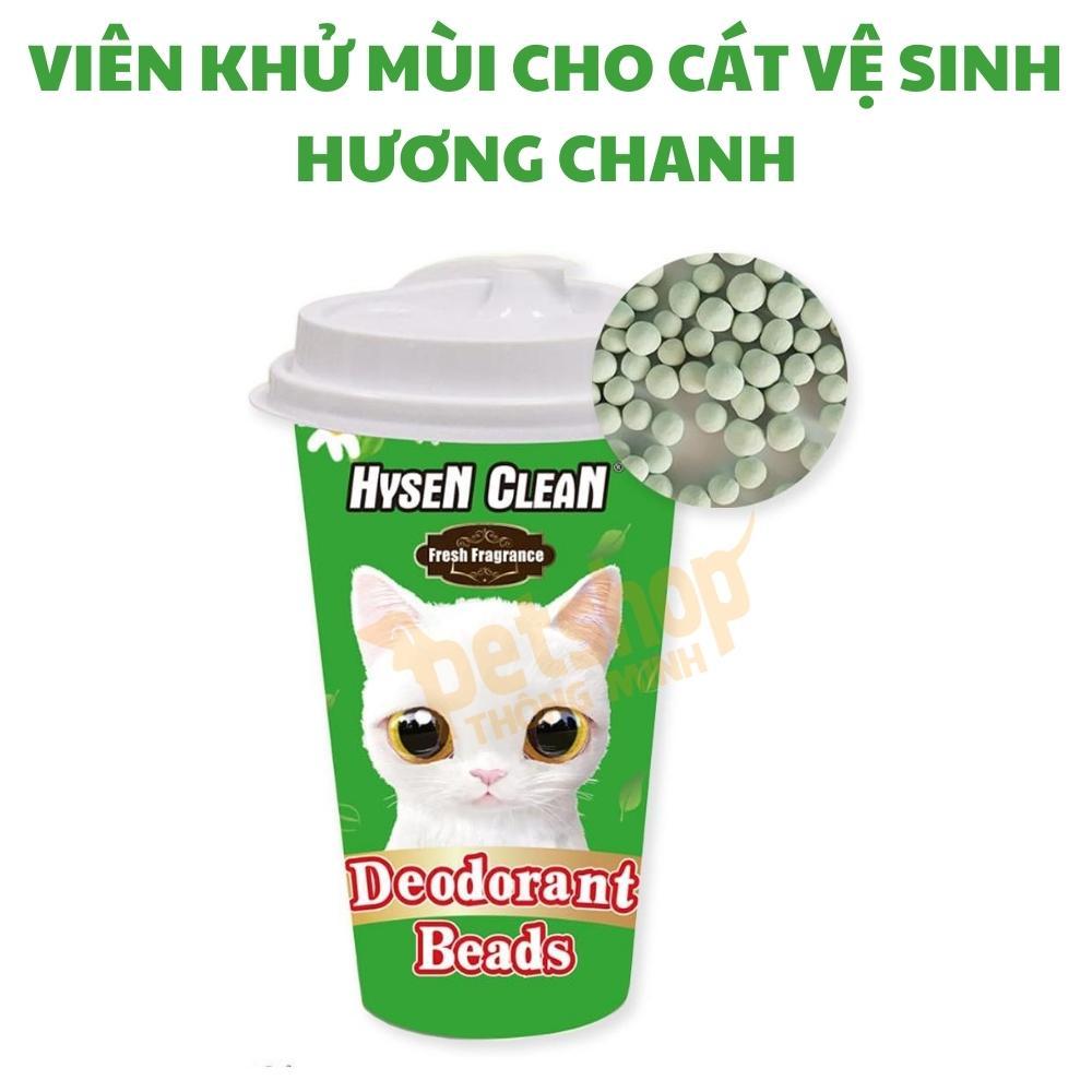 Hạt Khử Mùi Cát Vệ Sinh Cho Mèo Cao Cấp Hysen Clean Đủ Mùi 450G