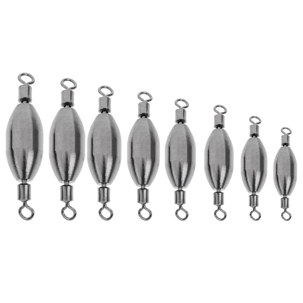 10Pcs/lot Copper Quick Sinking Sinker Fishing Swivels Rolling Barrel Swivels Line Hook Connector
