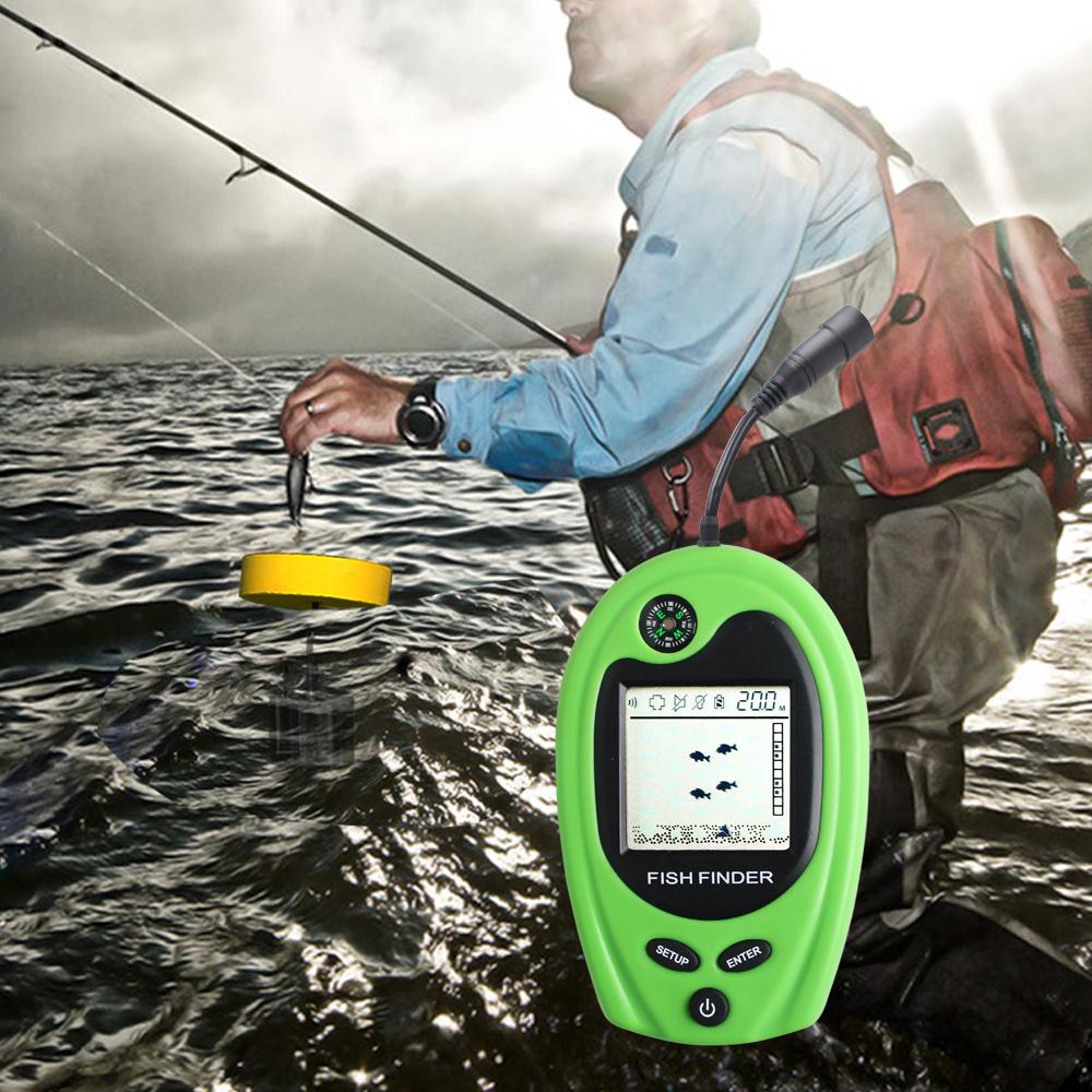 Thiết bị dò cá cầm tay LUCKY FF818 với màn hình LCD TN / ANTI-UV.Phạm vi độ sâu 100m