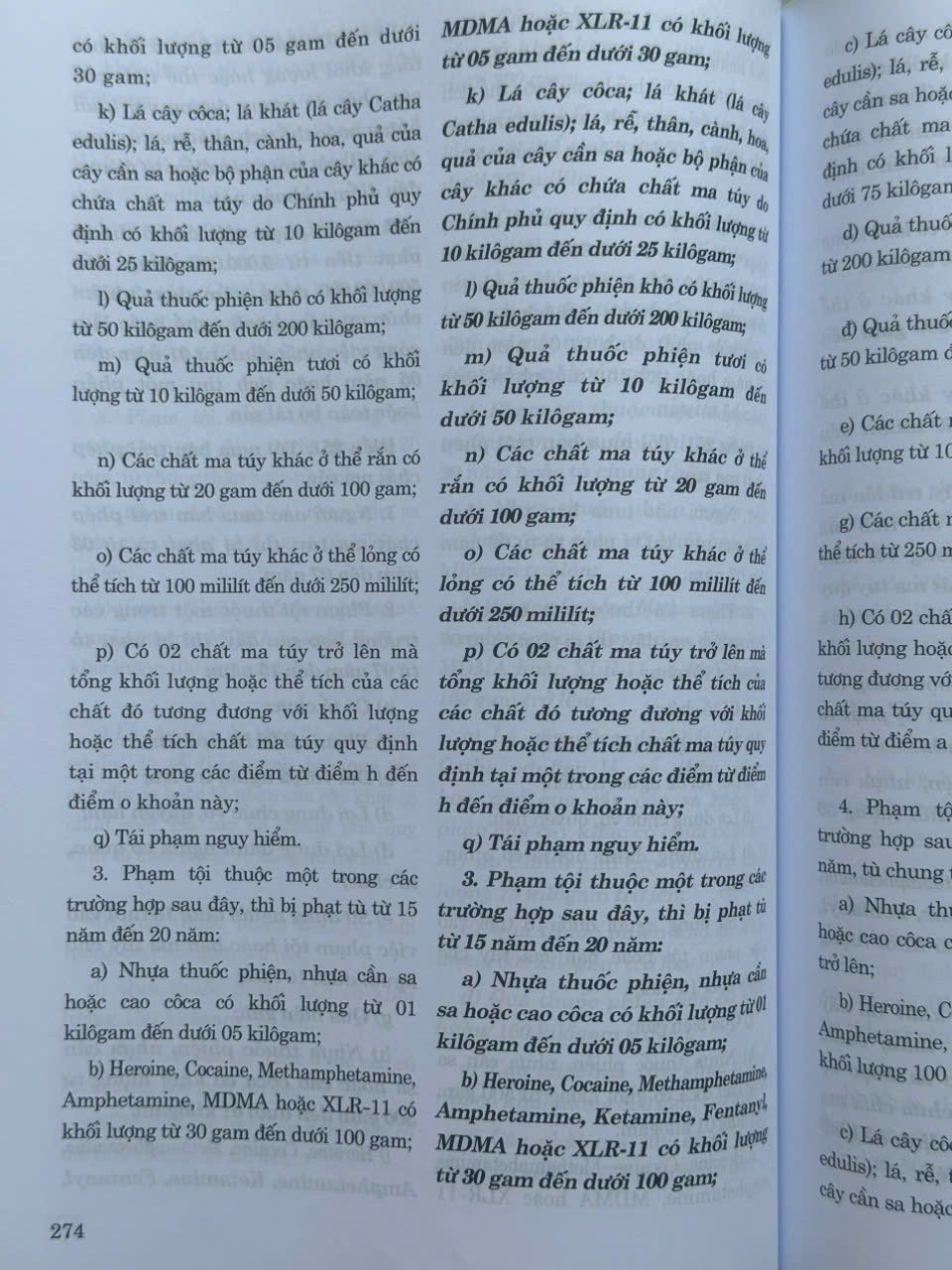 Sách So Sánh Bộ Luật Hình Sự năm 2015 Qua Các Lần Sửa Đổi, Bổ Sung (năm 2017, 2024, 2025) - V2655TA