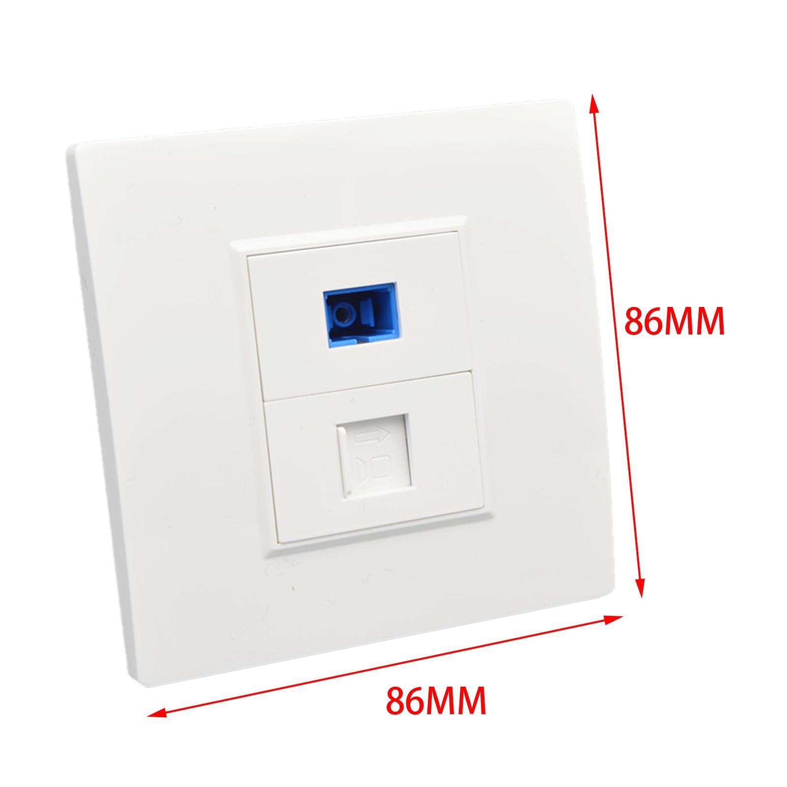 Ethernet Wall Plate Outlet Fittings Easy Installation for Cable Installation