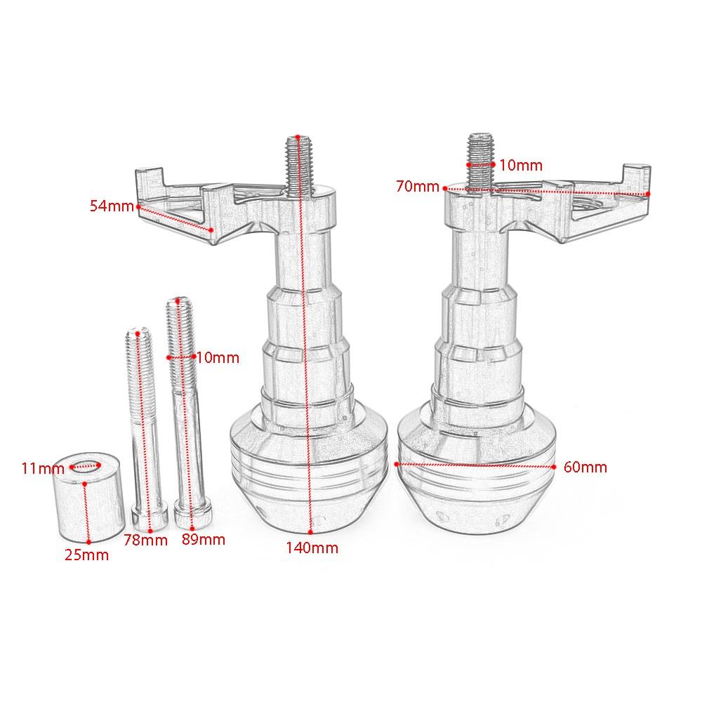 Phụ Kiện Bảo Vệ Khung Động Cơ Chống Rơi Cho Xe Mô Tô KAWASAKI Z1000 Z1000SX 2011-2019