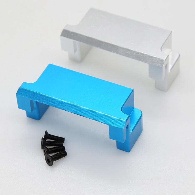 Đế gắn servo cố định bằng kim loại màu xanh dương cho xe hơi điều khiển từ xa Wltoys 104001 1/10
