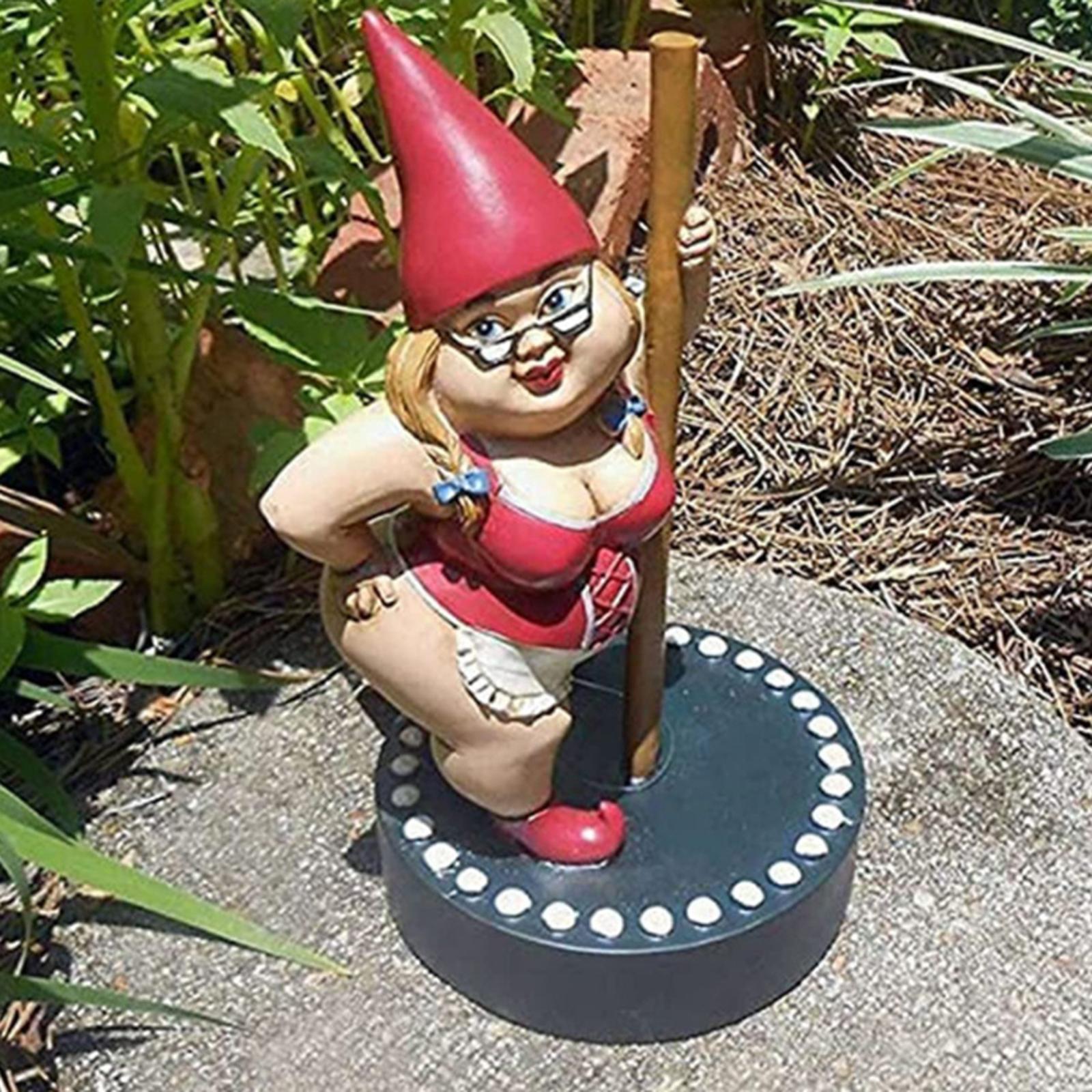 Garden Micro Gnome Figurine Outdoor Decorations for Patio Yard Ornament Gift