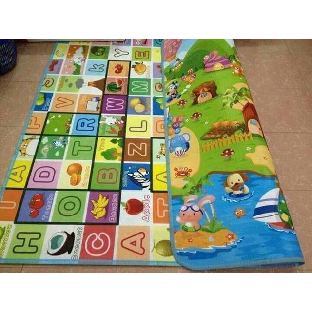 Thảm xốp chơi 2 mặt cho bé m8- 2m