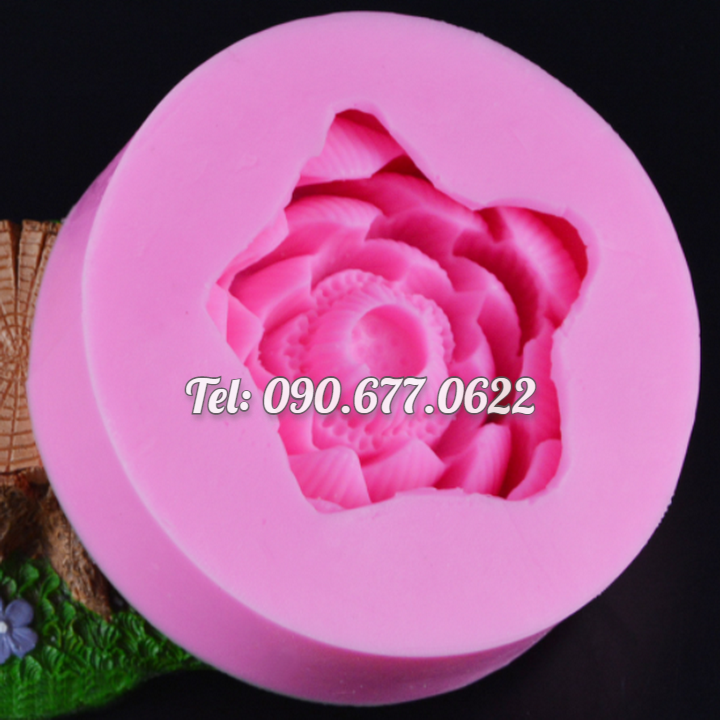 Khuôn silicone làm rau câu hoa sen đại đóa loại 11 cm - Mã số 1725