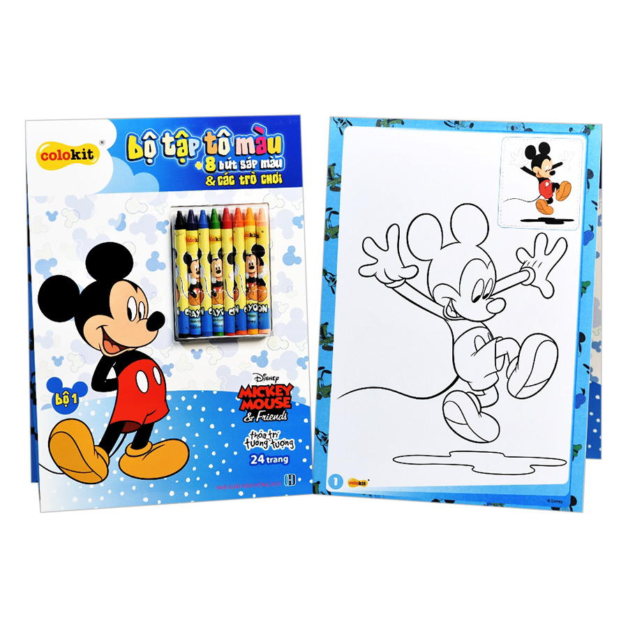 Bộ Tập Tô Màu Mickey Thiên Long CB-C019/MI