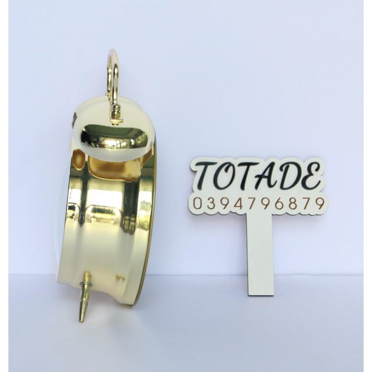 Đồng hồ dây cót cổ điển - Vỏ kim loại mặt kính - Không dùng pin - GCL0005
