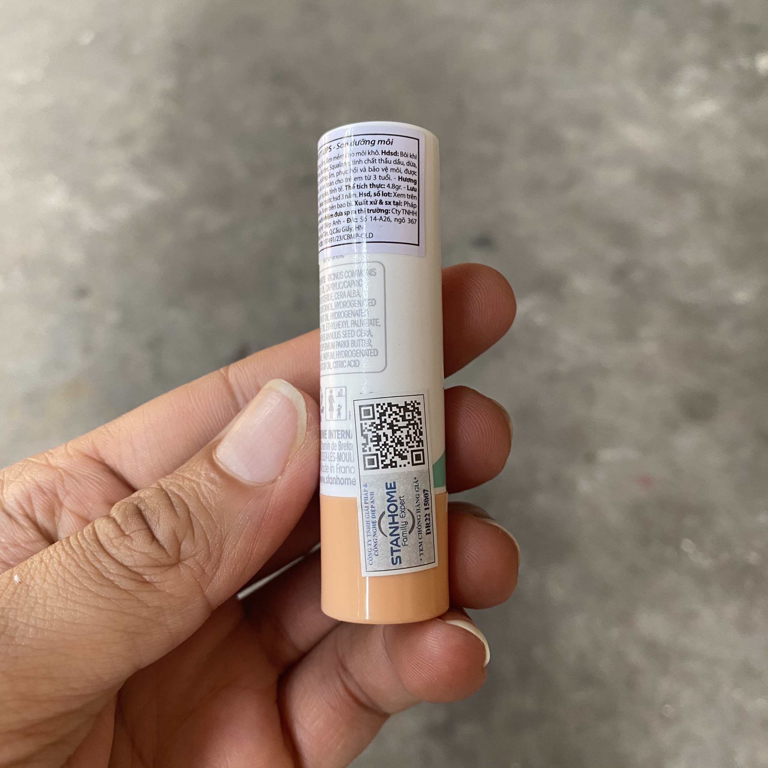 Son dưỡng môi STANHOME FAMILY EXPERT Sweet Lips Baume Levres 4.8gr - dành cho môi khô, nhạy cảm